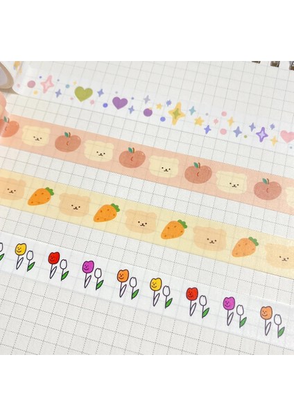 Ben Stil Kawaii Washi Bant Scrapbooking Dıy Dekor Dergisi Kore Bant Sevimli Ayı Planlayıcısı Maskeleme Bandı Kağıt Günlüğü Kırtasiye Sticker (Yurt Dışından) fırsatları