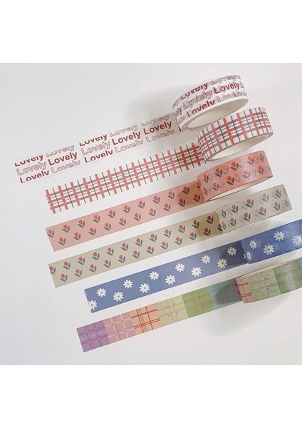 1 Adet Bir Stil Ins Sıcak Lale Alfabesi Aşk ve Kağıt Yapışkan Bant Aşk Çiçek Kawaii Kore Washi Bant El Hesabı Dekoratif Bant Kırtasiye (Yurt Dışından) fırsatları