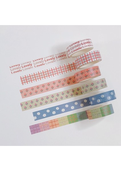 1 Adet Bir Stil Ins Sıcak Lale Alfabesi Aşk ve Kağıt Yapışkan Bant Aşk Çiçek Kawaii Kore Washi Bant El Hesabı Dekoratif Bant Kırtasiye (Yurt Dışından) indirimleri