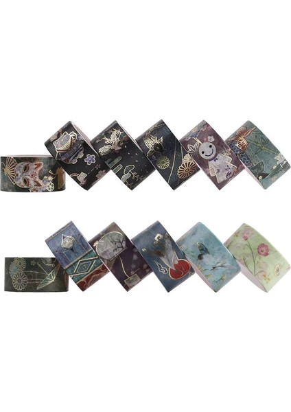 Xi Yu Et Altın Varak Washi Bant Eski Japon Gümrük Dekoratif Bant Maskeleme Bandı Sticker Scrapbooking Günlüğü Kırtasiye (Yurt Dışından) fiyatları