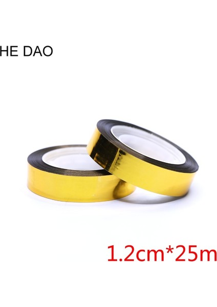 1.2cm Tarzı Altın Folyo Washi Bantlar Lazer Renkleri Glitter Ince Dekoratif Yapışkanlı Maskeleme Bantları Scrapbooking Için Diy Süslemeleri (Yurt Dışından)