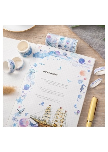 D Stili 10 Rollsbox Sevimli Washi Bant Seti Günlüğü Scrapbooking Dekoratif Maskeleme Bandı Günlük Bant Okul Kırtasiye Sanat Malzemeleri (Yurt Dışından) modelleri