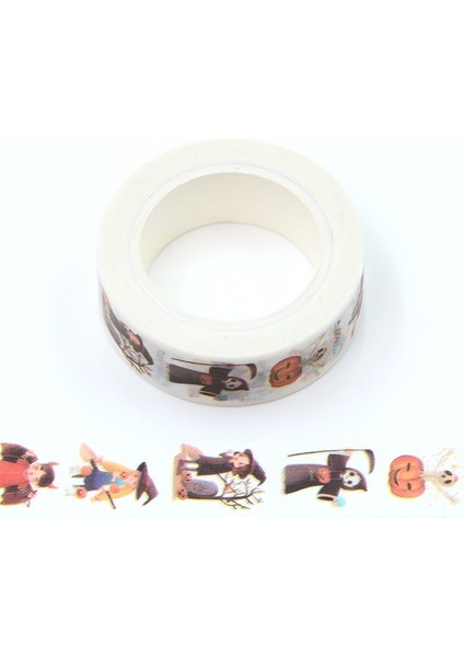 No.10 Tarzı 2021 Cadılar Bayramı Dekoratif Yapışkan Bant Kabak Kafatası Folyo Maskeleme Washi Bant Diy Scrapbooking Sticker Etiket Japon Kırtasiye (Yurt Dışından)