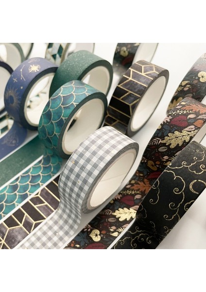 K Tarzı 1.5 cm * 7 M Retro Altın Geometri Maskeleme Washi Bant Izgara Dekoratif Yapışkan Bant Diy Scrapbooking Sticker Etiket Kırtasiye (Yurt Dışından) fırsatları