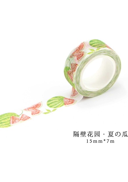 K Tarzı Sevimli Kawaii Bitkiler Çiçekler Japon Maskeleme Washi Bant Dekoratif Yapışkan Bant Decora Diy Scrapbooking Sticker Etiket Kırtasiye (Yurt Dışından)