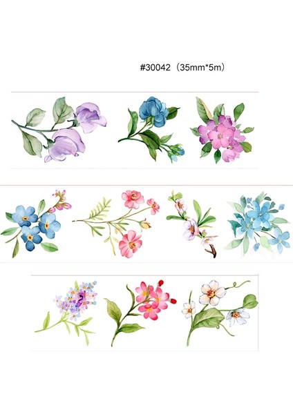 NO.30042 Tarzı Washi Bant, Techo Bant, Dıy Zanaat Maskeleme Bandı, Karalama Defteri Günlüğü Hediye, Birçok Kupon ve Çiçek Desenleri. Sıcak ve Satış, 8410 (Yurt Dışından)