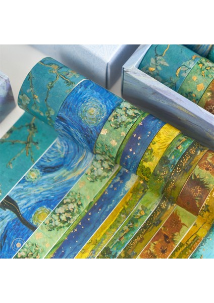 Kırtasiye Seti Stili S Beden Washi Bant Seti Güzel Okul Kırtasiye Malzemeleri Günlük Çıkartmalar Vintage Scrapbooking Lot Dekoratif Bant Renkli Kağıt (Yurt Dışından)