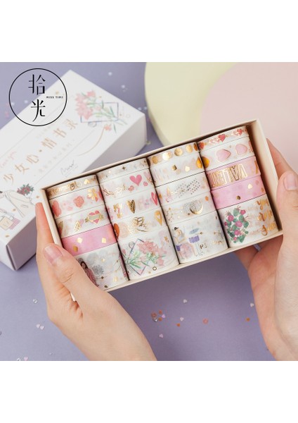 D Stili Et Retro Ilahi Altın Washi Bant Seti Yapışkan Bant Dıy Scrapbooking Sticker Etiket Japon Kırtasiye (Yurt Dışından) fırsatları