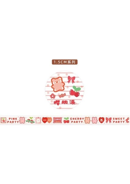 Bifeng Shop No.10 Tarzı Kawaii Tatlı Depo Serisi Dekoratif Yapışkan Bant Kız Ayı Maskeleme Bandı Diy Scrapbooking Sticker Etiket Japon Kırtasiye (Yurt Dışından)