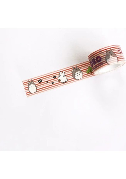 Totoro Şerit Stili 20MM Sevimli Washi Bant Japon Totoro Rilakkuma Dekoratif Bant Çiçekler Sumikko Gurarapbooking Kawaii Izgara Yapışkan Bant (Yurt Dışından)