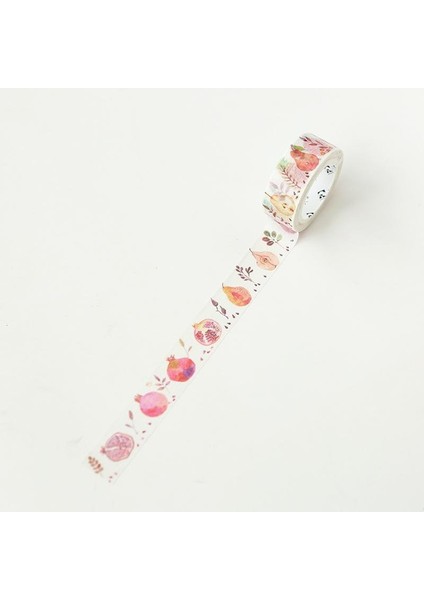D Stili Taze Meyve Washi Bant Dıy Dekor Planlayıcıları Scrapbooking Sticker Yapımı Kağıt Dekorasyon Bandı Yapıştırıcı Okul Parti Malzemeleri (Yurt Dışından)