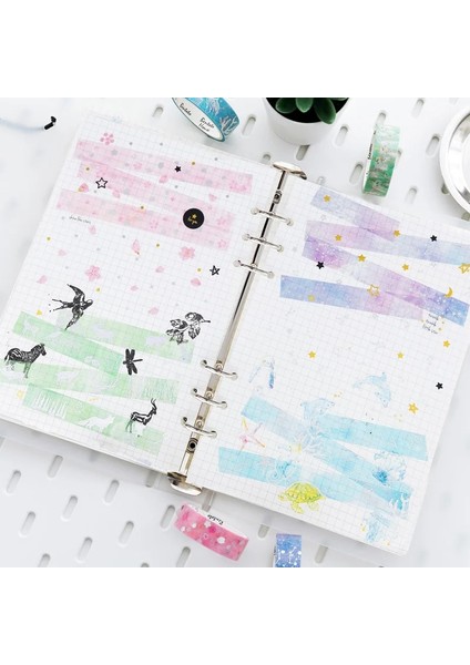 L Tarzı Çeşitli Çiçek Açan Çiçekler Yaldız Washi Bant Yapışkan Bant Dıy Scrapbooking Sticker Etiket Maskeleme Bandı Okul Ofis Tedarik (Yurt Dışından) modelleri