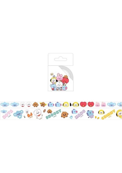 E9-Katong-Tou Stili Hqbts Bangtan Boys Groups Yeni Çizgi Film Washi Bant, Kağıt Bant, Çevre Birimi Aynı Stil (Yurt Dışından)