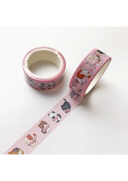 D Stili 1 Adet Yeşil Bitki Çiçek Washi Bant Dıy Maskeleme Bandı Dekoratif Yapışkanlı Scrapbooking Okul Kırtasiye El Yapımı Bant (Yurt Dışından)