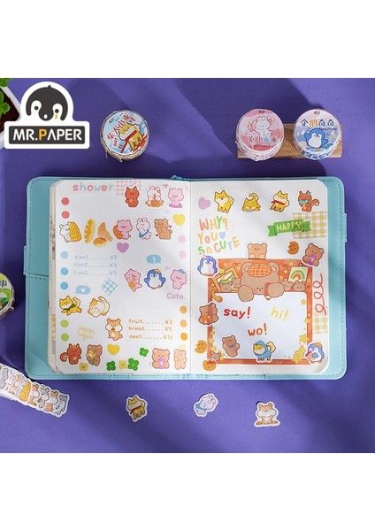 F Stili Mr.paper 8 Tasarım Hayvanat Bahçesi Serisi Karikatür Uzun Bağımsız Bant El Hesabı Dıy Dekorasyon Malzemeleri Of Die-Cut Bant Eces (Yurt Dışından) indirimleri