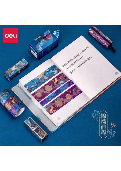 Et Retro Peacock Saray Altın Varak Washi Bant Seti Yapışkanlı Scrapbooking Maskeleme Bandı Dekoratif Ofis (Yurt Dışından)