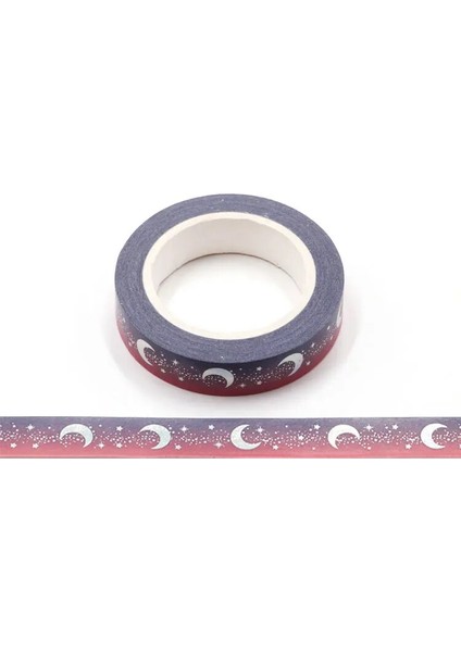 No.4 Tarzı Kawaii Papatya Ay Washi Bant Okyanus Geometrisi Dekoratif Yapışkan Bant Dıy Scrapbooking Sticker Etiket Kırtasiye Maskeleme Bandı (Yurt Dışından)