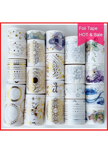 NO.5445 Tarzı Ücretsiz G, Folyo Washi Bant, Folyo Bant, Dıy Zanaat Scrapbooking Bant, Karalama Defteri Günlüğü Zanaat, Birçok Kupon ve Desen. (Yurt Dışından)