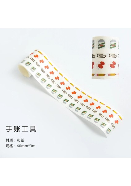 Bir Stil 8 Stil Kawaii Maskeleme Bandı Dekoratif Washi Bant Sevimli Küçük Çıkartmalar Günlüğü Defter Scrapbooking Kırtasiye Okul Ofisi (Yurt Dışından)