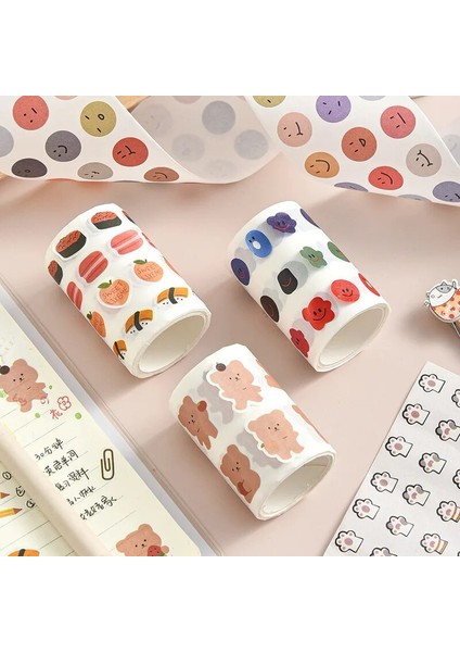 Bir Stil 8 Stil Kawaii Maskeleme Bandı Dekoratif Washi Bant Sevimli Küçük Çıkartmalar Günlüğü Defter Scrapbooking Kırtasiye Okul Ofisi (Yurt Dışından) fiyatları