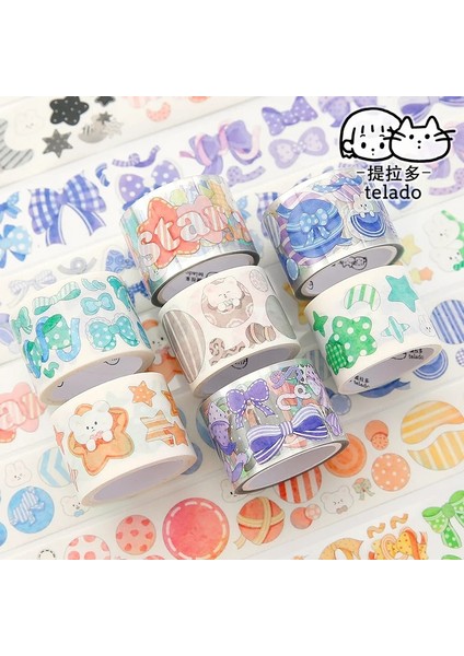 Washi Kağıt A Stili Sevimli Yay Şerit Yıldız Maskeleme Washi Bant Dekoratif Yapışkan Bant Diy Scrapbooking Sticker Etiket Kırtasiye Dergisi Planlayıcısı (Yurt Dışından) fiyatları