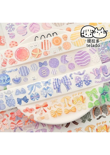 Washi Kağıt A Stili Sevimli Yay Şerit Yıldız Maskeleme Washi Bant Dekoratif Yapışkan Bant Diy Scrapbooking Sticker Etiket Kırtasiye Dergisi Planlayıcısı (Yurt Dışından) modelleri