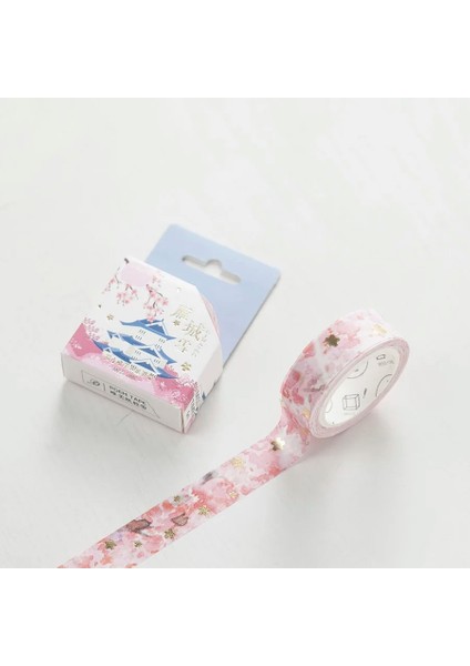 No.11 Stili 1 Adet Altın Pembe Folyo Kağıt Kiraz Washi Bant Seti Japon Scrapbooking Dekoratif Bantlar Fotoğraf Albümü Için Kedi Pençesi Ev Dekorasyon (Yurt Dışından)