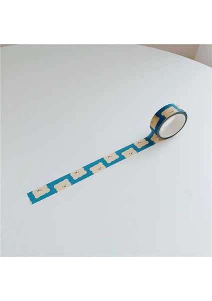 1 Adet C Tarzı Ins Ayı Siyah Beyaz Aşk Kalp Dekoratif Yapışkan Bant Maskeleme Washi Bant Diy Scrapbooking Sticker Etiket Japon Kırtasiye (Yurt Dışından)