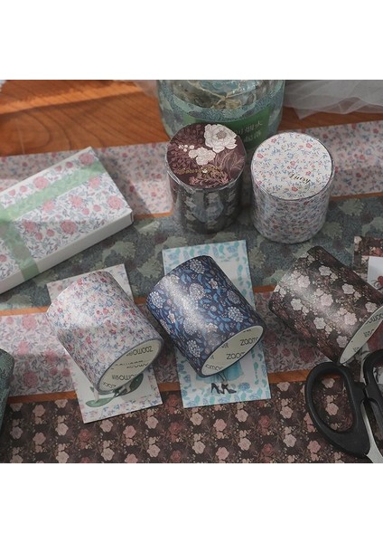 Bir Stil Vintage William Morris Desen Maskeleme Washi Bant Çiçek Papatya Dekoratif Yapışkan Bant Decora Diy Scrapbooking Sticker Etiket (Yurt Dışından) fiyatları