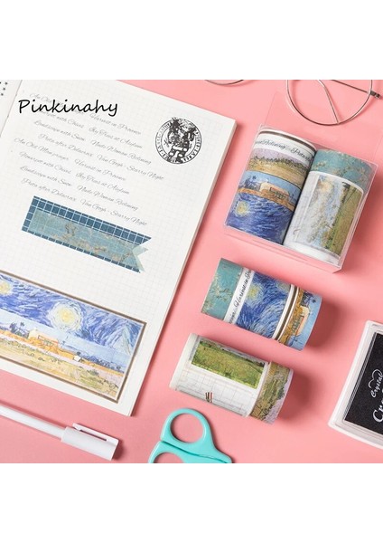 No.1 Tarzı 7 Rollsset Seyahat Serisi Vintage Harita Damgası Avrupa Retro Karakter Dekorasyon Washi Bant Dıy Günlüğü Scrapbooking Maskeleme Bandı (Yurt Dışından)