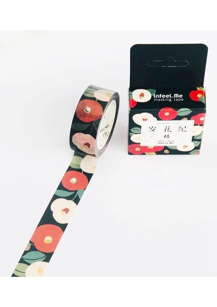 Ben Stil 7 Metre Uzun Taze Sakura Maskeleme Bandı Albümü Scrapbooking Dekor Washi Bant Okul Tedarik Kırtasiye Çubuk Etiket (Yurt Dışından)