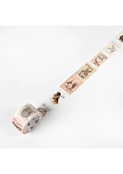 2-E Stili 25MM Geniş Posta Pulu Washi Bantlar Scrapbooking Için Dekoratif Çıkartmalar Dıy Sanatlar El Sanatları Albümü Takvimler (Yurt Dışından)