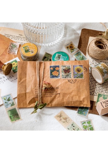 2-E Stili 25MM Geniş Posta Pulu Washi Bantlar Scrapbooking Için Dekoratif Çıkartmalar Dıy Sanatlar El Sanatları Albümü Takvimler (Yurt Dışından) indirimleri