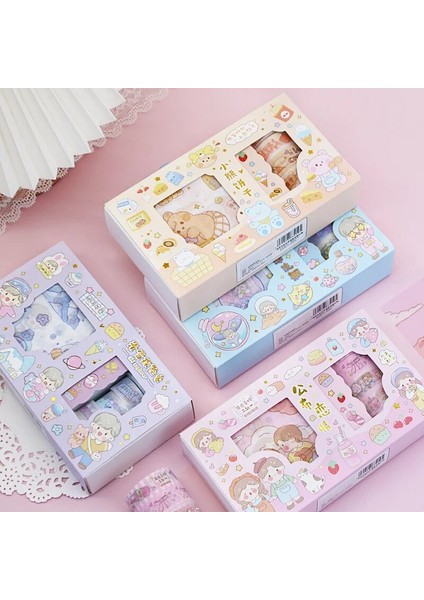 No.3 Tarzı Et Sweet Girly Life Altın Varak Washi Bant Çıkartmalar Seti Scrapbooking Diy Günlük Tutma Kırtasiye Tasarımcısı Maske Hediye (Yurt Dışından) fırsatları