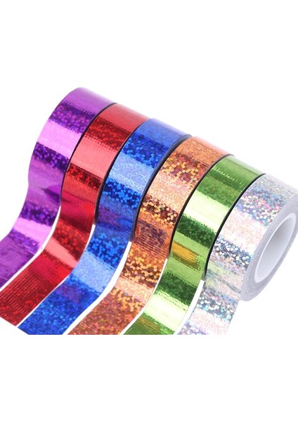 Yeşil Stil 1 Adet Lazer Folyo Bant Maskeleme Bandı Dıy Kırtasiye Scrapbooking Fotoğraf Albümü Dekor Bant Yüksek Mukavemetli Yapıştırıcı Küçük Rulolar (Yurt Dışından) modelleri