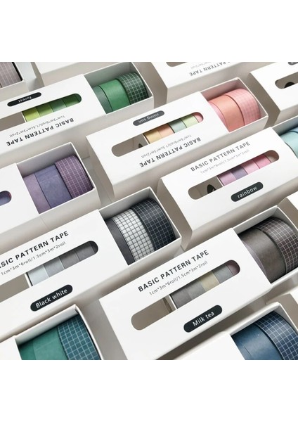 Bir Stil 8pcsbox Basit Renk Yaratıcı Temel Tarzı Washi Maskeleme Bandı Karalama Defteri Günlüğü Dergisi Dekoratif Sanat Malzemeleri Okul Kırtasiye (Yurt Dışından) fiyatları