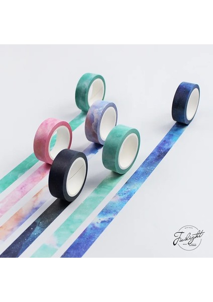 No.5 Tarzı 1.5 cm * 7 M Fantastik Rüya Renk Dekoratif Washi Bant Dıy Scrapbooking Etiket Etiket Maskeleme Bandı Okul Ofis Tedarik (Yurt Dışından) fiyatları