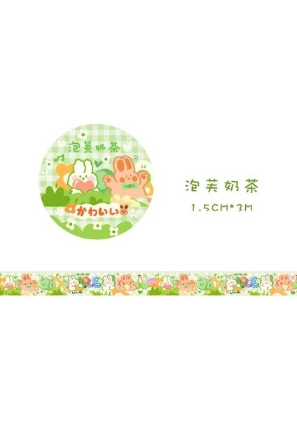 No.4 Tarzı Renkli Peri Masalı Kasaba Kawaii Planlayıcısı El Kitabı Dekoratif Washi Maskeleme Bandı Okul Malzemeleri Kore Kırtasiye Albümü Çıkartmalar (Yurt Dışından)