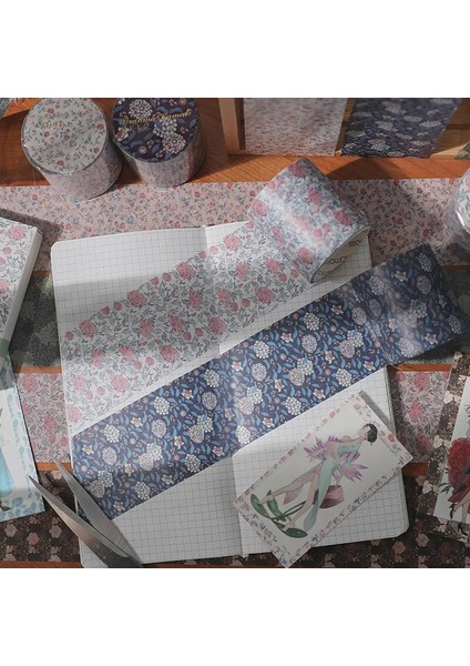B Tarzı Vintage William Morris Desen Maskeleme Washi Bant Çiçek Papatya Dekoratif Yapışkan Bant Decora Diy Scrapbooking Sticker Etiket (Yurt Dışından) indirimleri