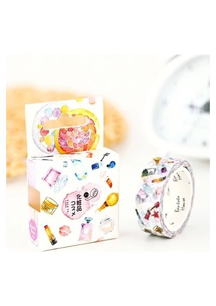 Kozmetik Tarzı 15MM * 7m Stil Yaratıcı Suluboya Dekoratif Washi Bant Dıy Scrapbooking Maskeleme Bandı Ev Dekorasyon Için Tedarik (Yurt Dışından)