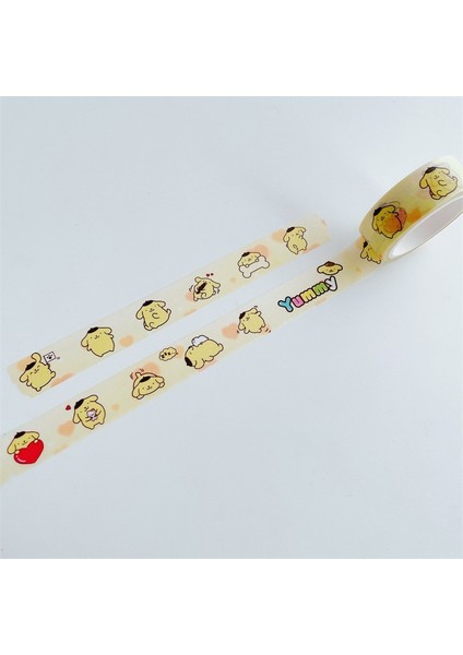 No.1 Tarzı Kore Ins Çizgi Film Karakterleri Sevimli Washi Bant Kawaii Tavşan Köpek Dıy Maskeleme Dekoratif Bant Sızdırmazlık Etiketi Kpop Kırtasiye 5 M (Yurt Dışından)