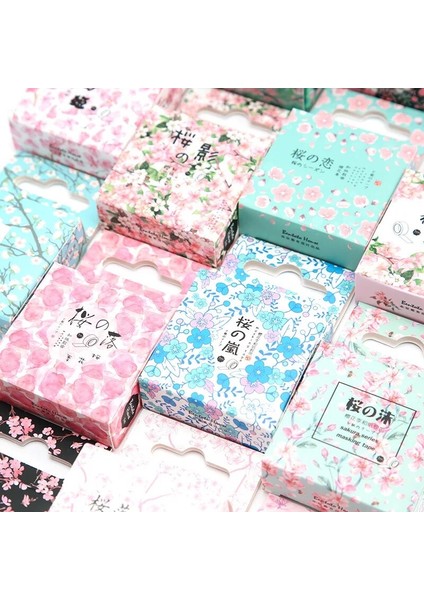 G Tarzı 7 Metre Uzun Taze Sakura Maskeleme Bandı Albümü Scrapbooking Dekor Washi Bant Okul Tedarik Kırtasiye Çubuk Etiket (Yurt Dışından)