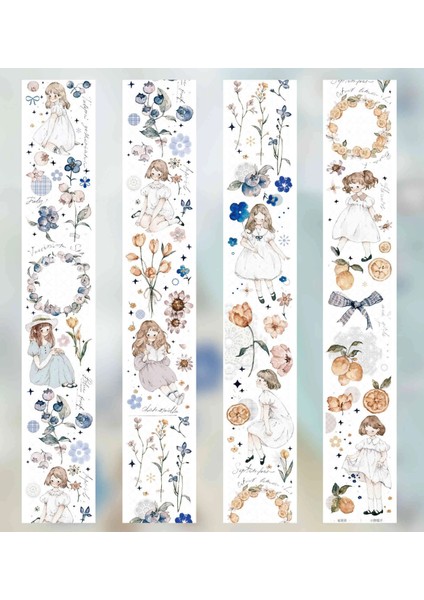 5 x 77CM Tarzı Mat Pet Örneği 1 Döngü Çil Çay Günlüğü Washi Bant Çiçek Ticareti Bahar Herald Çim Atlas Ono Pet (Yurt Dışından) fırsatları