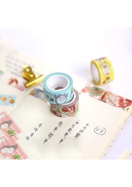 Moda Iterms Stili 20MM Sevimli Washi Bant Japon Totoro Rilakkuma Dekoratif Bant Çiçekler Sumikko Gurarapbooking Kawaii Izgara Yapışkan Bant (Yurt Dışından)