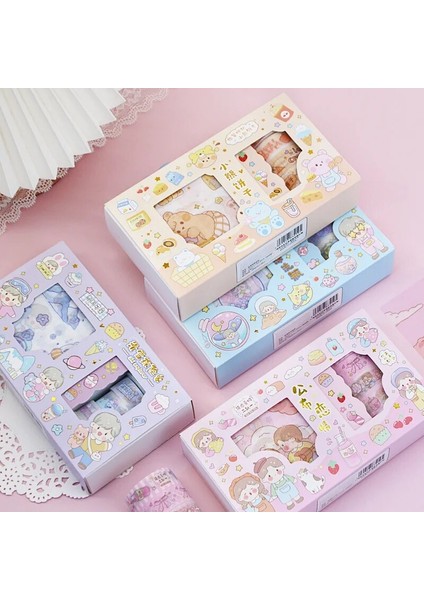 Bifeng Shop No.2 Tarzı Et Sweet Girly Life Altın Varak Washi Bant Çıkartmalar Seti Scrapbooking Diy Günlük Tutma Kırtasiye Tasarımcısı Maske Hediye (Yurt Dışından)