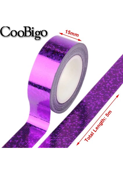 Mor Tarzı Glitter Washi Bant Lazer Folyo Etiket Maskeleme Bantları Dekor Için Scrapbooking Fotoğraf Albümü Dıy Kırtasiye Okul Ofis Malzemeleri 5m (Yurt Dışından) modelleri