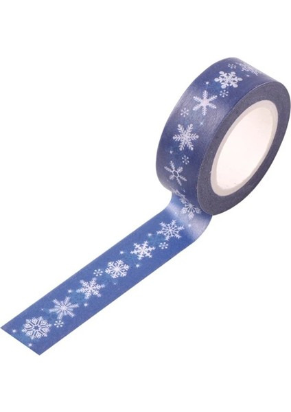 D Stili 15MM x Kar Geyiği Noel Ağacı Dekoratif Washi Bant Dıy Scrapbooking Maskeleme Bandı Okul Ofis Tedarik (Yurt Dışından)