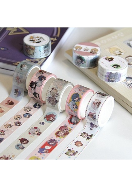 OSS17365H01 Stili Yeni 2cm * 5m Anime Ge Impact Venti Zhongli Dıy Maskeleme Yapıştırıcı Washi Bantlar Çıkartmalar Okul Kırtasiye Cosplay Oyuncaklar (Yurt Dışından) fiyatları