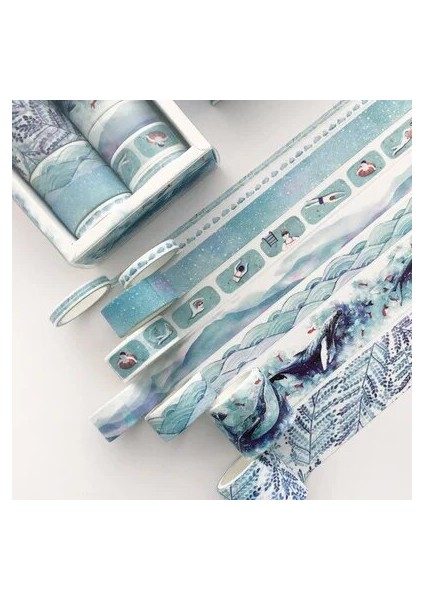 Landi Lvdong Tarzı Et Farklı Boyutlarda Washi Bant Seti Petal Çiçek Kağıt Maskeleme Bantları Japon Dergisi Bant Diy Scrapbooking Sticker (Yurt Dışından)