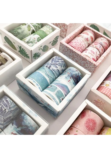Landi Lvdong Tarzı Et Farklı Boyutlarda Washi Bant Seti Petal Çiçek Kağıt Maskeleme Bantları Japon Dergisi Bant Diy Scrapbooking Sticker (Yurt Dışından)